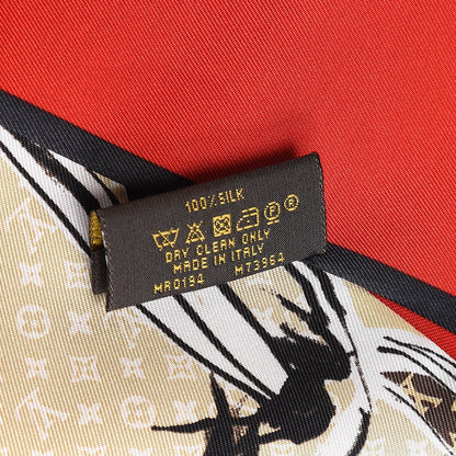 Louis Vuitton Silk Monogram Trunks Bandeau Brown 4 of 7