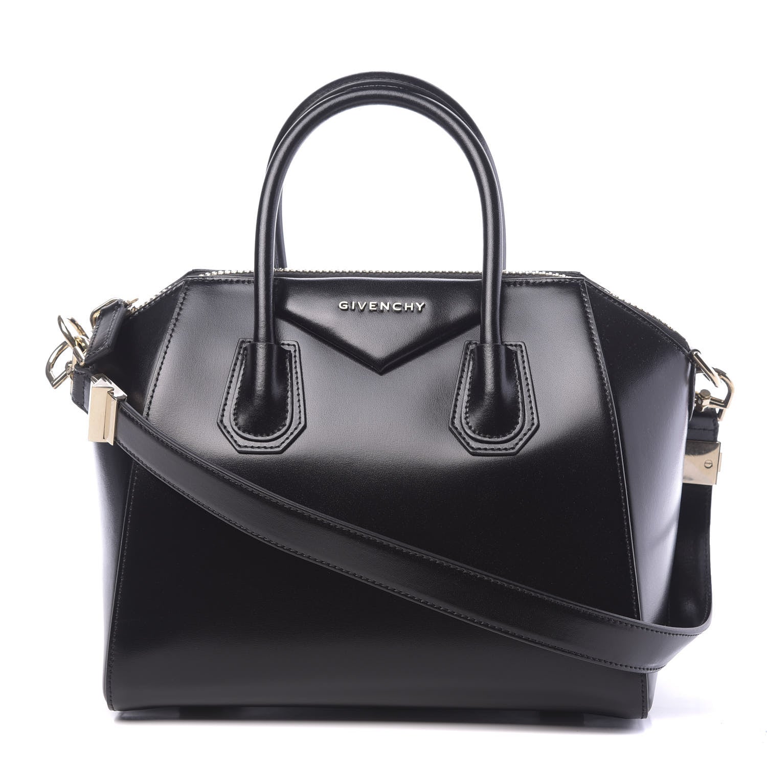 Givenchy Shiny Lord Calfskin Small Antigona Black 1 of 10
