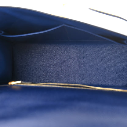Hermes Epsom Kelly Sellier 32 Bleu Saphir 5 of 11