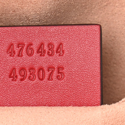 Gucci Calfskin Matelasse GG Marmont Belt Bag 85 34 Hibiscus Red 7 of 10