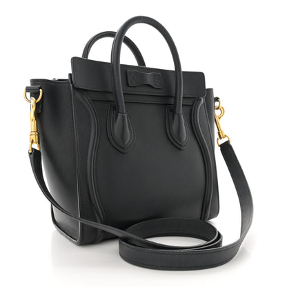 Celine Smooth Calfskin Nano Luggage Black 3 of 18