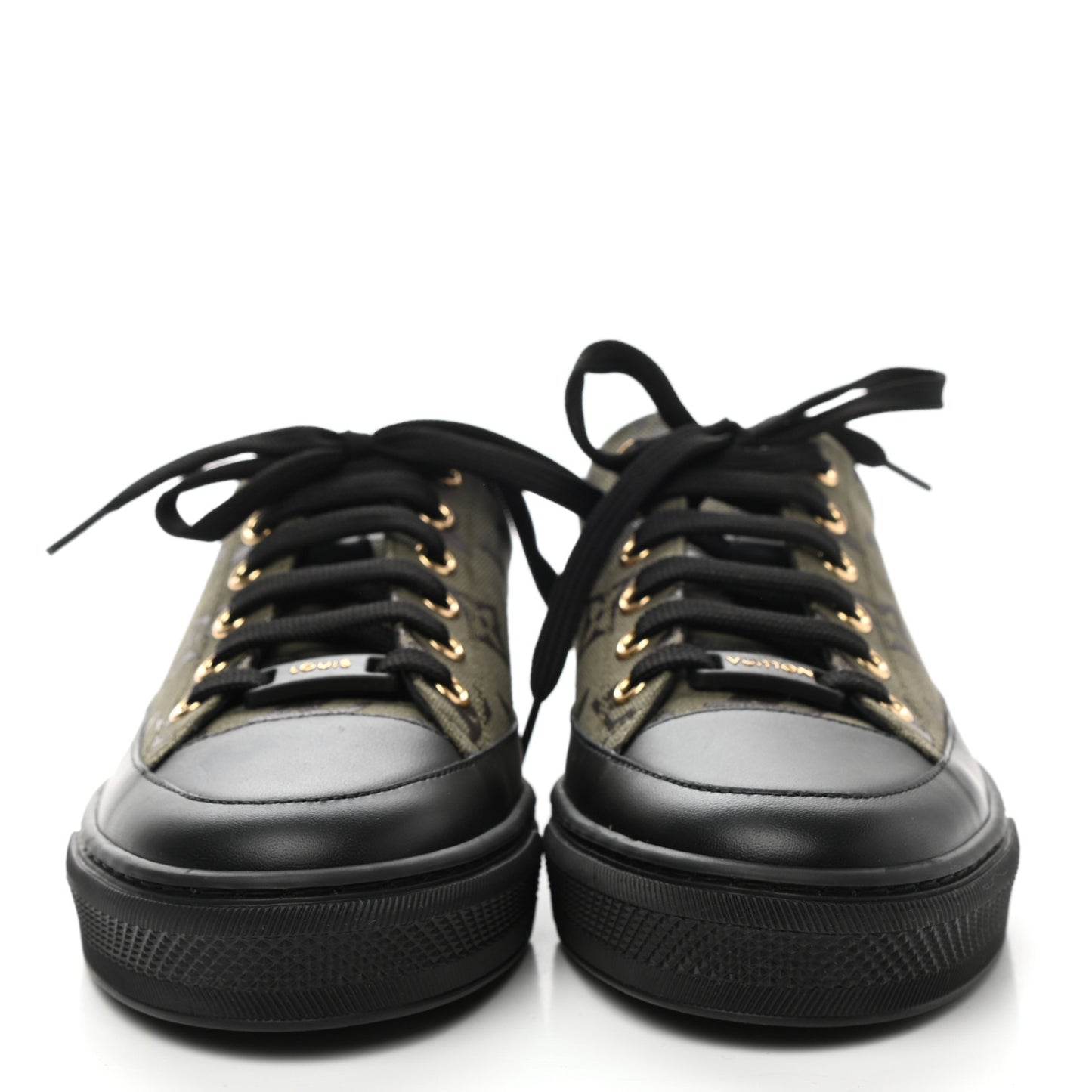 Calfskin Monogram Stellar Sneakers 35.5 Khaki