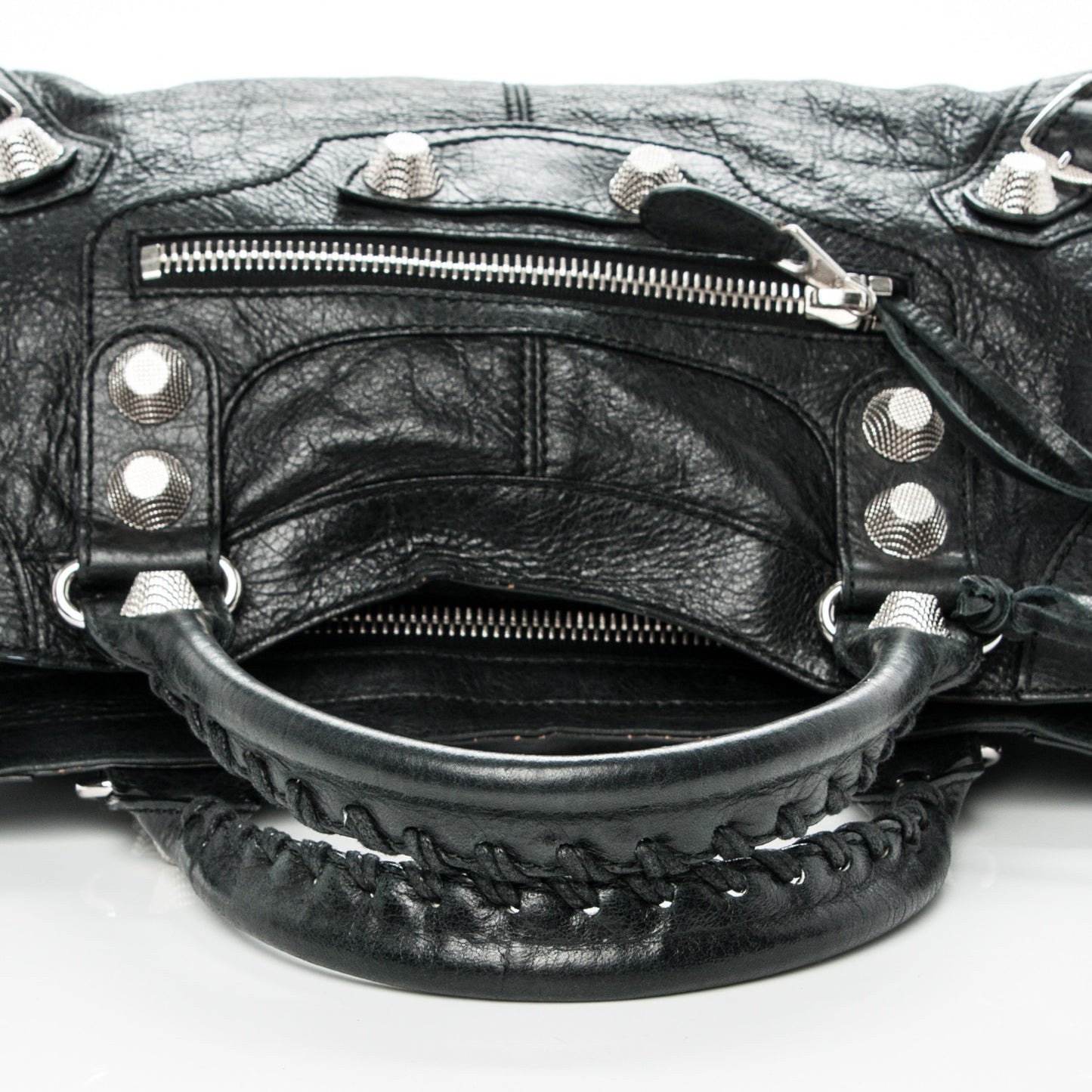 Agneau Giant 21 Silver Hardware Part Time Black