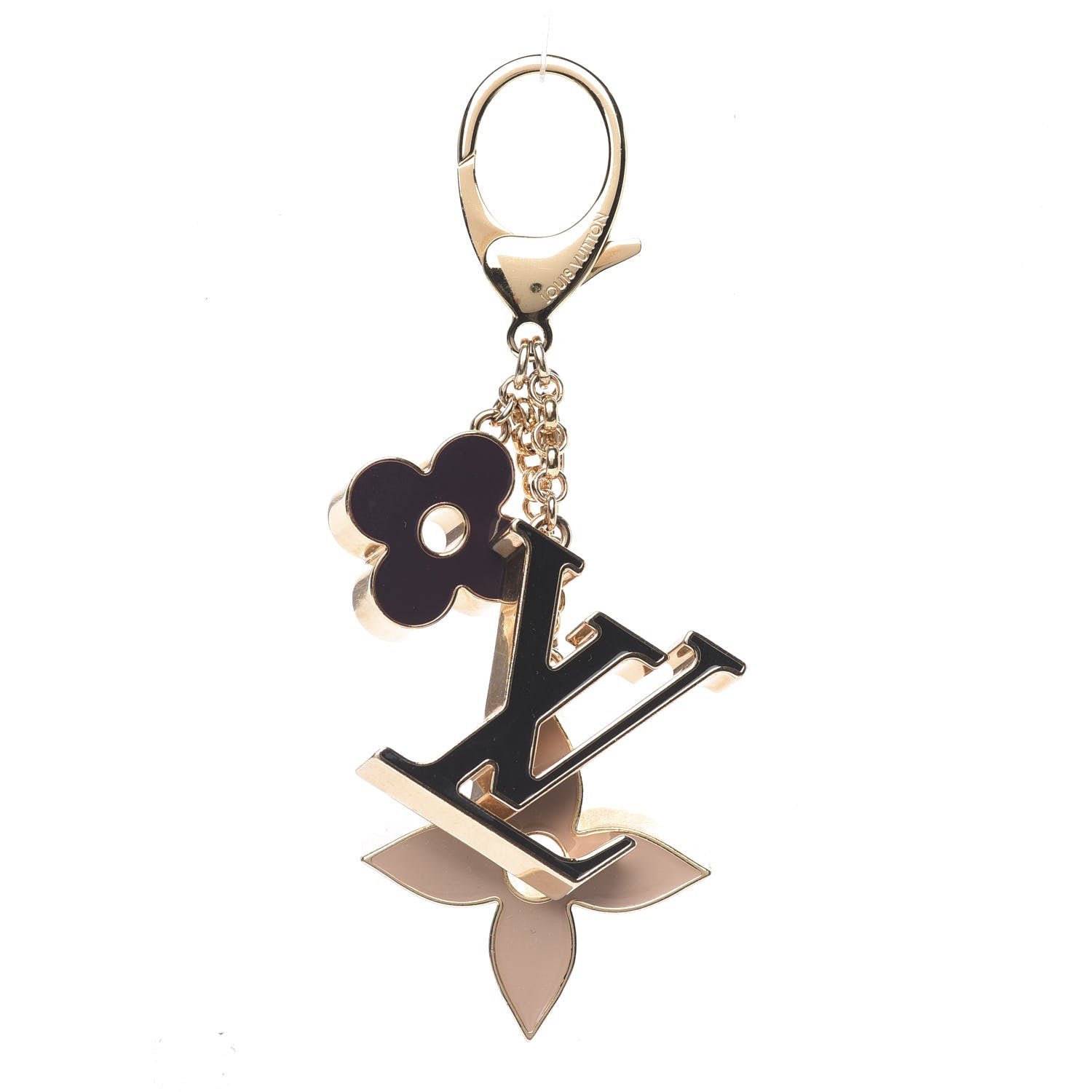 Louis Vuitton Fleur De Monogram Bag Charm Dore 1 of 3