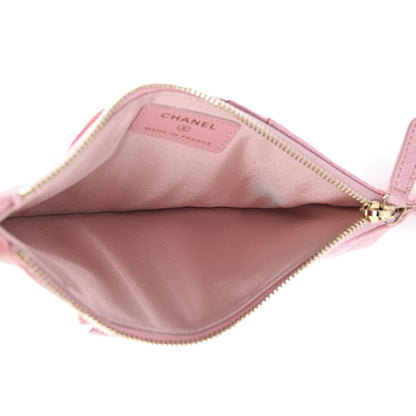 Chanel Iridescent Caviar Quilted Classic iPhone Pouch Rose Pink 5 of 8