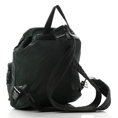 Prada Nylon Vela Small Backpack Green 2 of 14