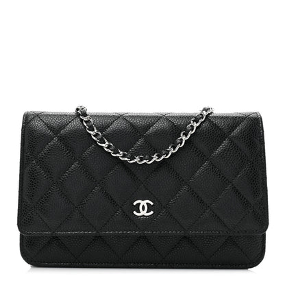 Chanel Caviar Quilted Wallet on Chain WOC Black 1 of 12