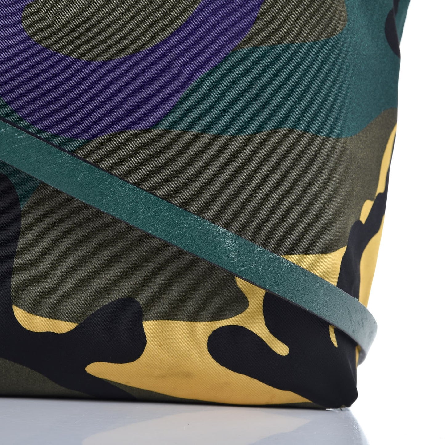 Canvas Camouflage Rockstud Reversible Tote Multicolor
