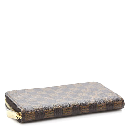 Louis Vuitton Damier Ebene Zippy Wallet Rose Ballerine 4 of 7