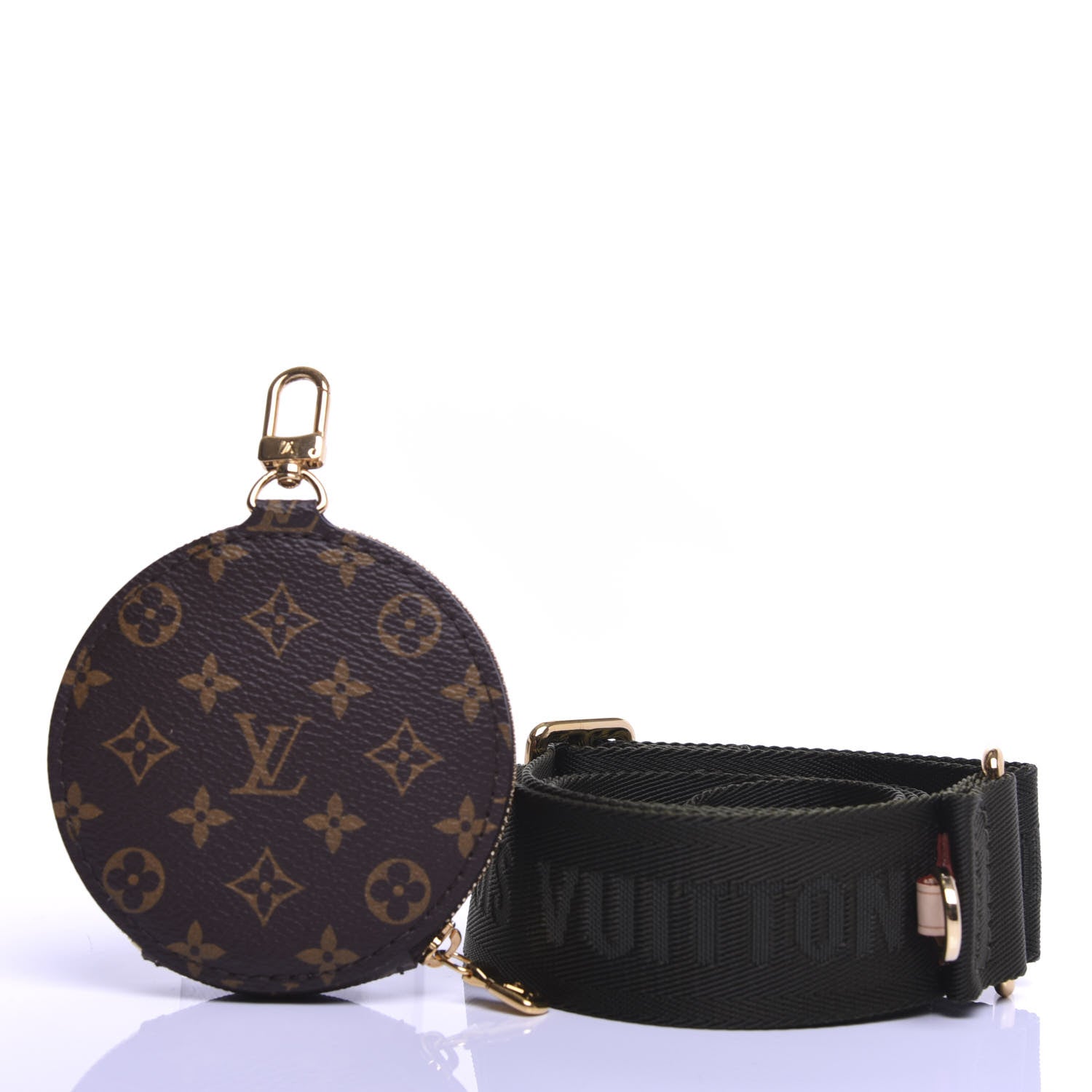 Louis Vuitton Nylon Monogram Strap with Coin Purse Kaki 2 of 6