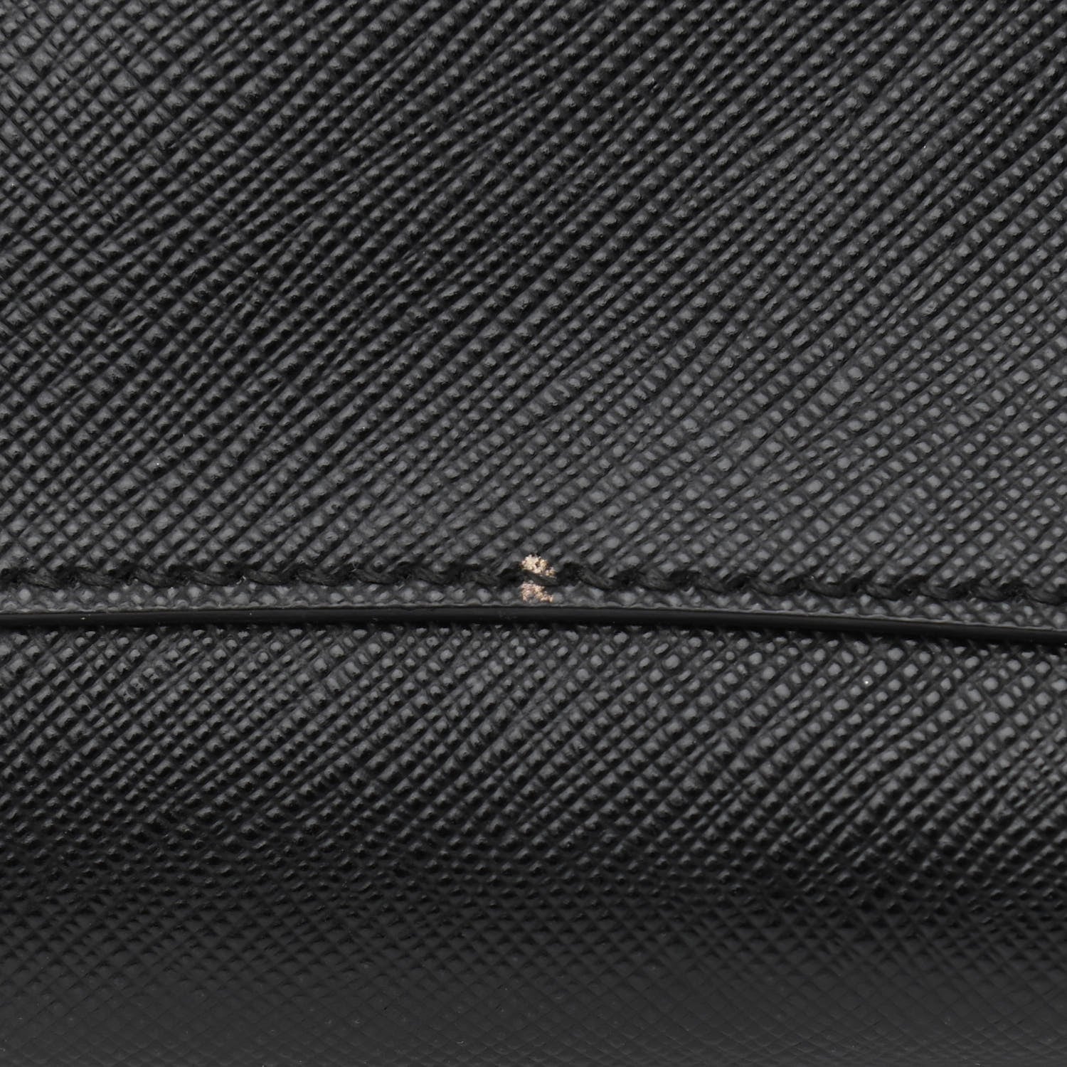 Prada Saffiano Lux Mini Convertible Bowler Black White 11 of 11