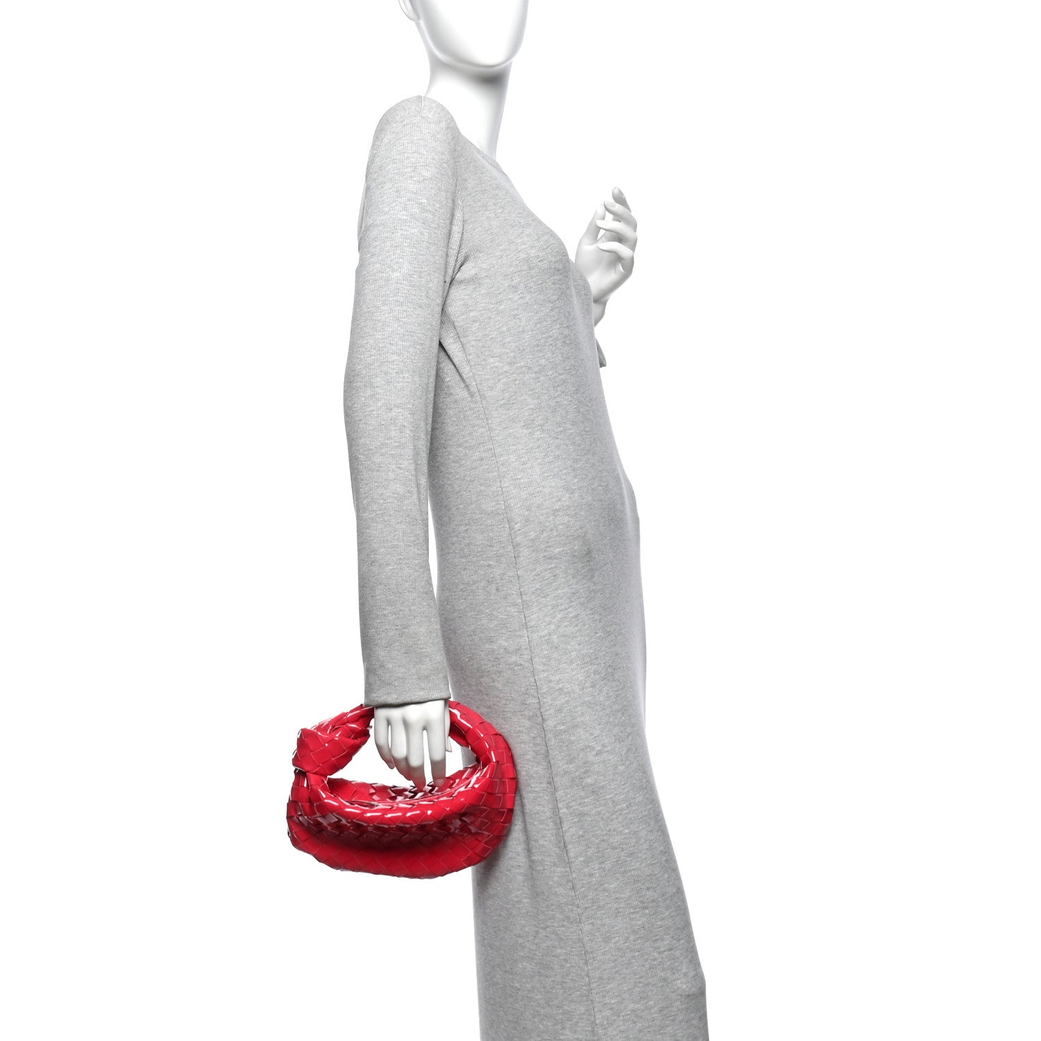 Bottega Veneta Patent Nappa Intrecciato Mini Jodie Candy Stripe 2 of 13
