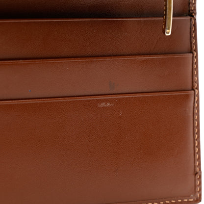 Burberry Haymarket Check Continental Wallet Brown 7 of 9