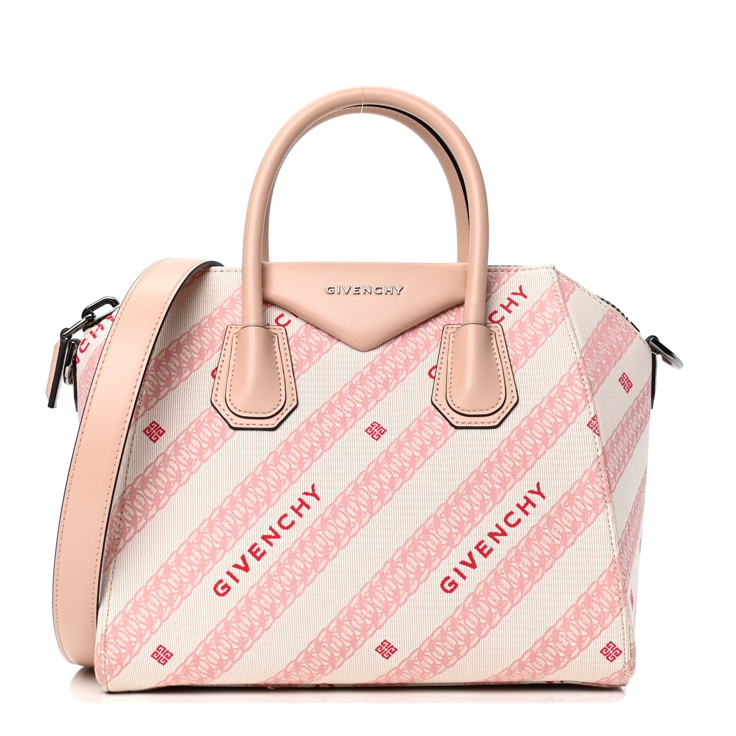 Canvas Logo Print Small Antigona Pink