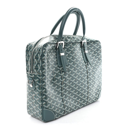 Goyard Goyardine Ambassade MM Briefcase Green 3 of 11