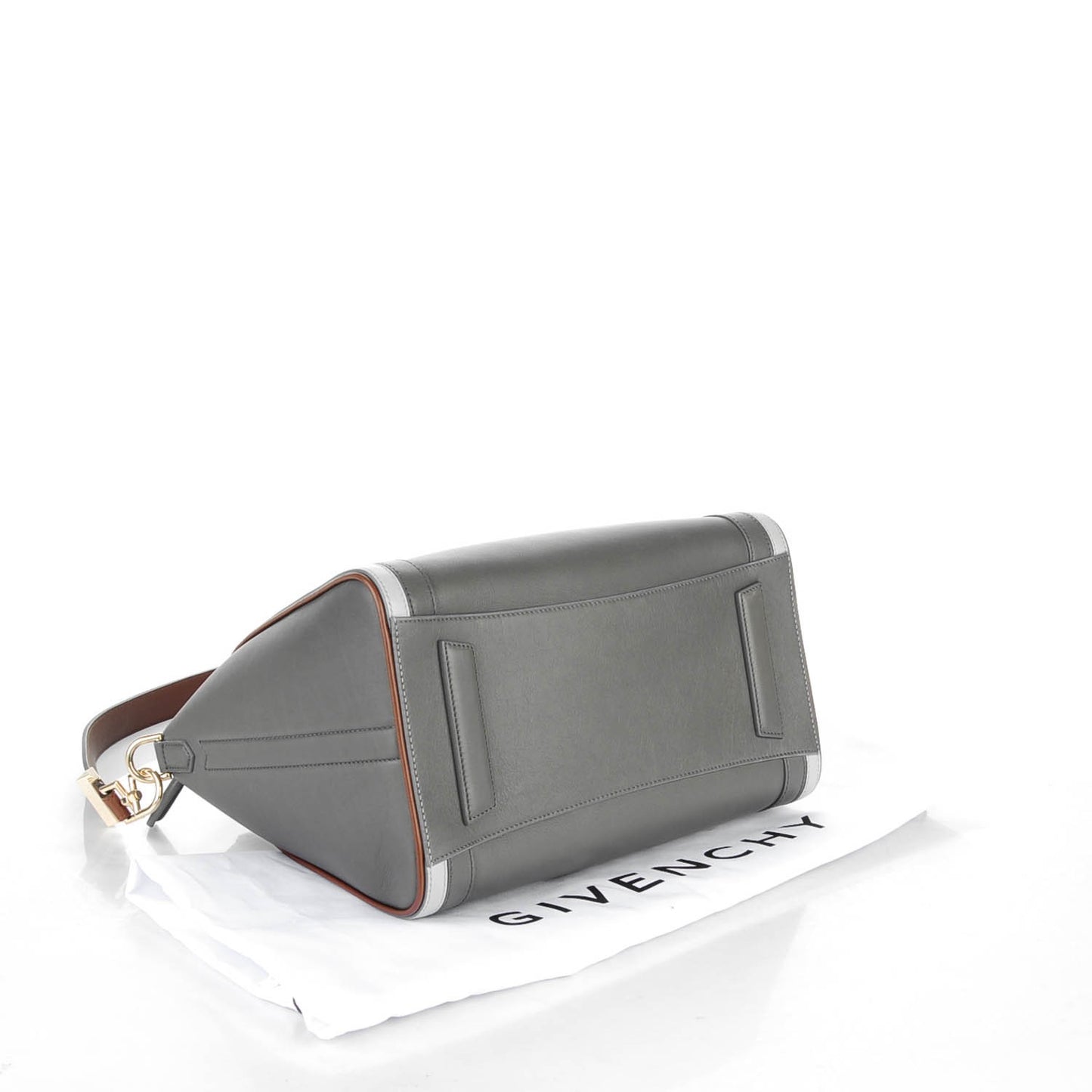 Smooth Calfskin Medium Tri-Color Antigona Dark Grey
