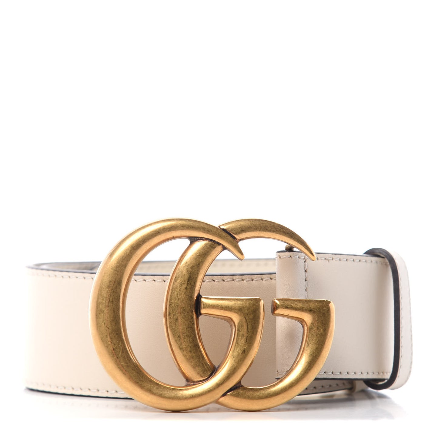 Calfskin Double G 40mm Belt 70 28 Mystic White