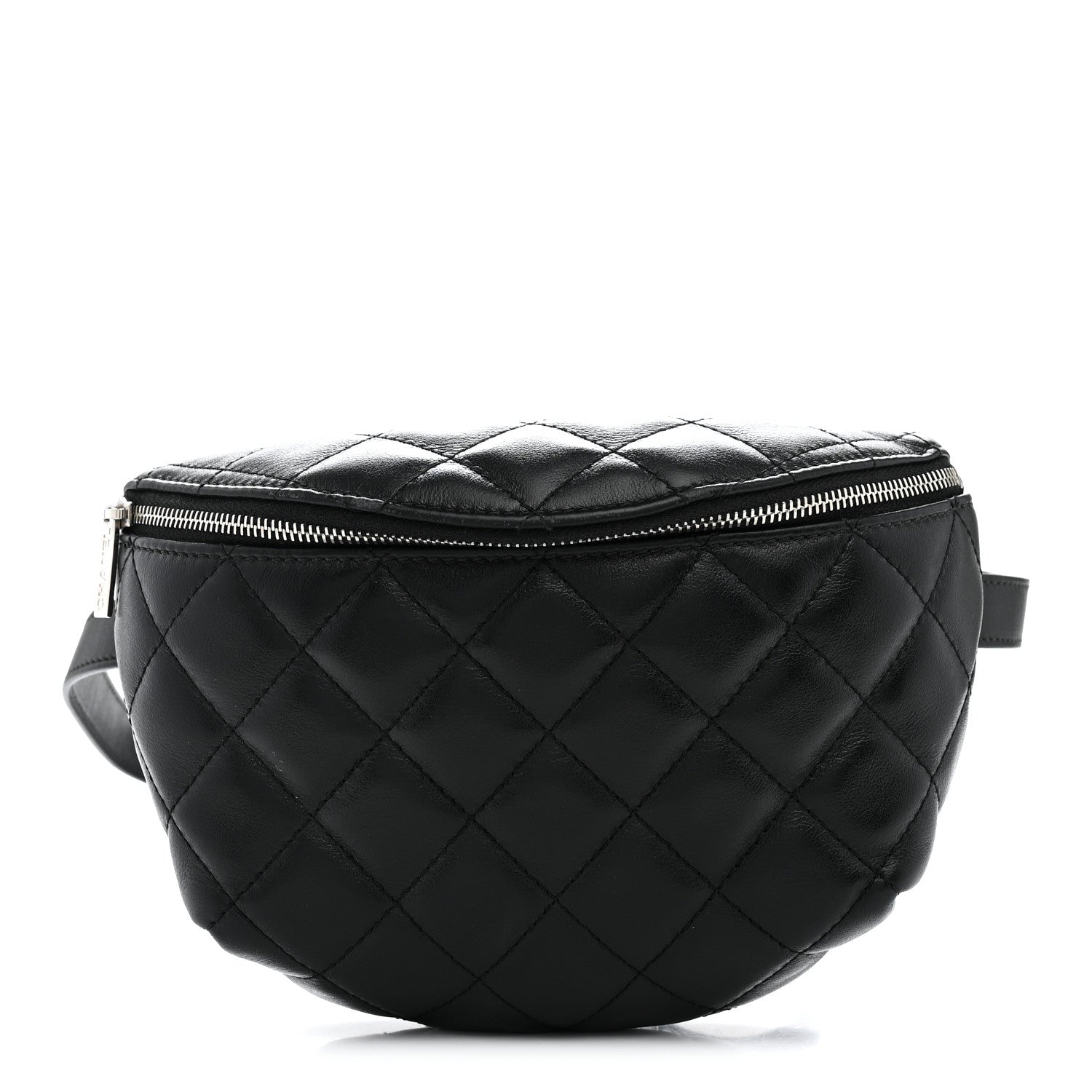 Chanel Calfskin Quilted Uniform Waist Belt Bag Black 1 of 13