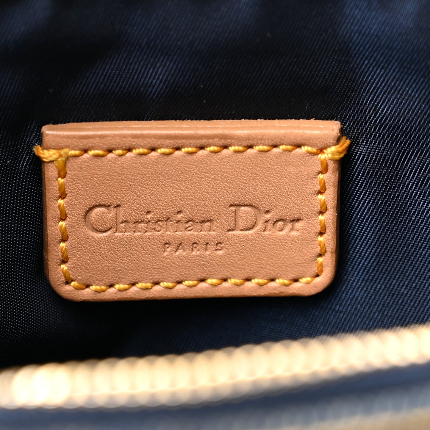 Denim Mini Saddle Pochette Navy