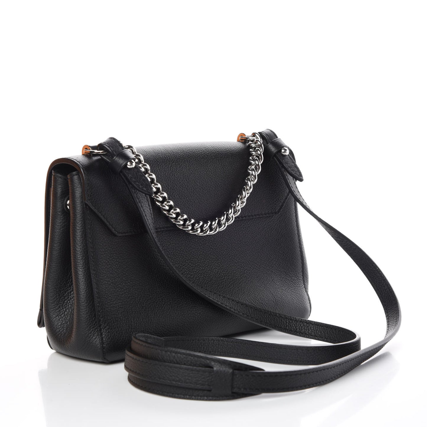 Calfskin Lockme II Chain Bag BB Black