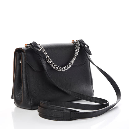 Louis Vuitton Calfskin Lockme II Chain Bag BB Black 3 of 14