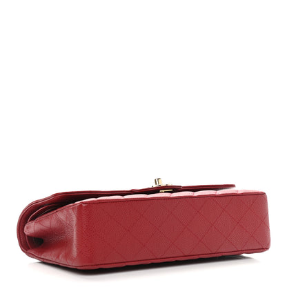 Chanel Caviar Quilted Medium Double Flap Red 4 of 11