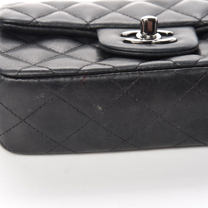 Chanel Lambskin Quilted Extra Mini Rectangular Flap Black 18 of 21