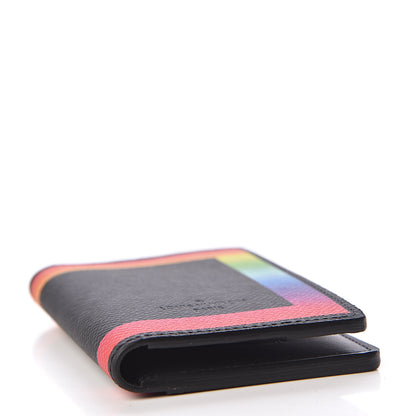 Louis Vuitton Taiga Rainbow Pocket Organizer Black 4 of 7