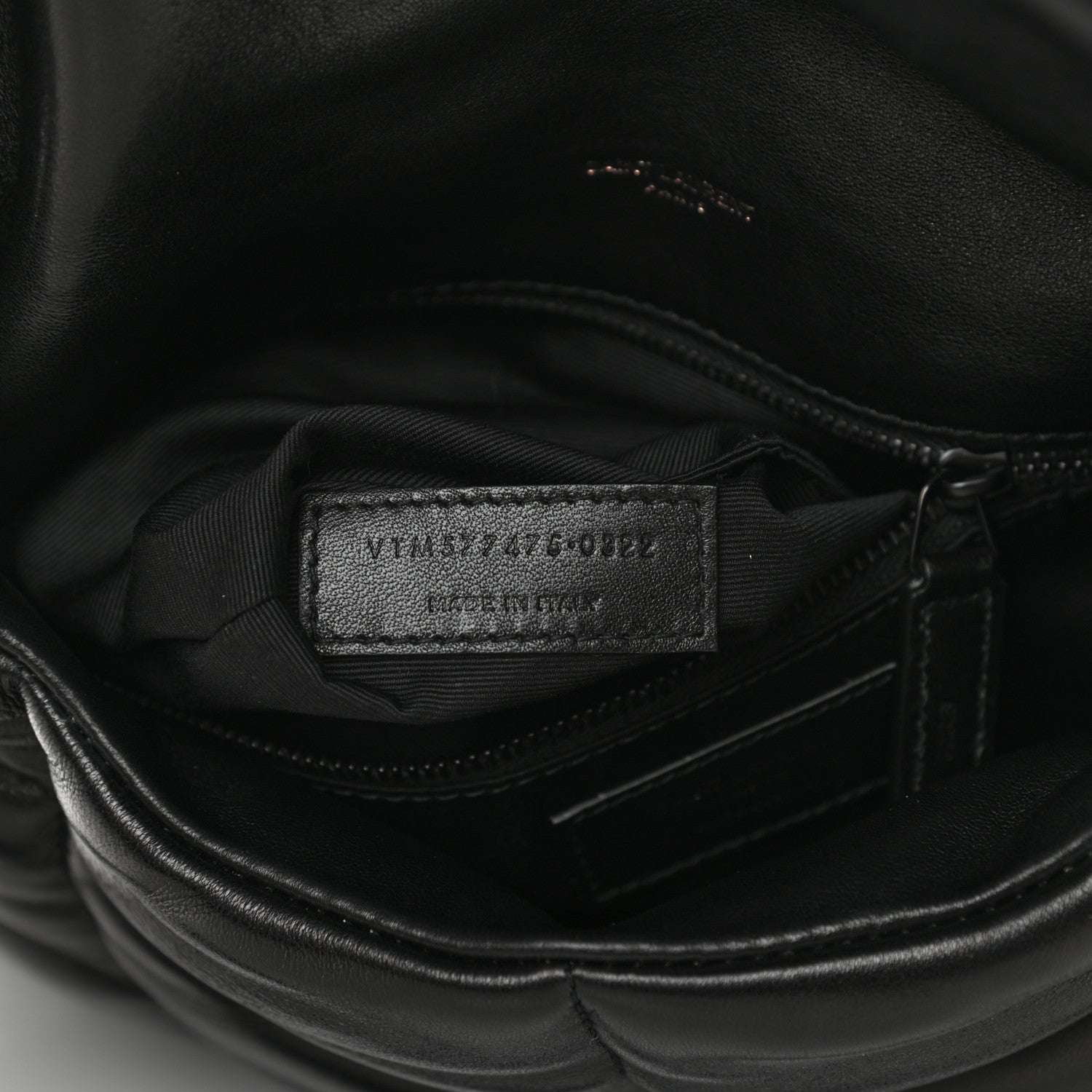 Saint Laurent Lambskin Quilted Medium Loulou Puffer Monogram Chain Satchel Black 6 of 9