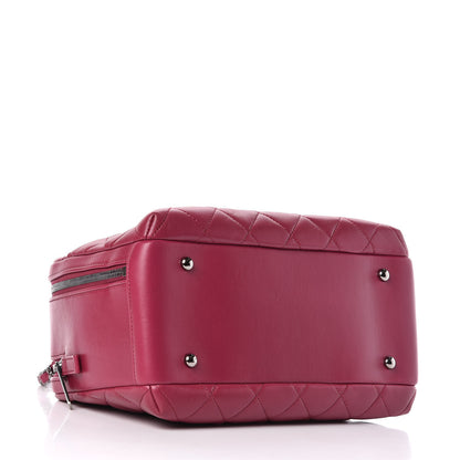 Chanel Lambskin Quilted Medium Trendy CC Bowling Bag Dark Pink 4 of 13