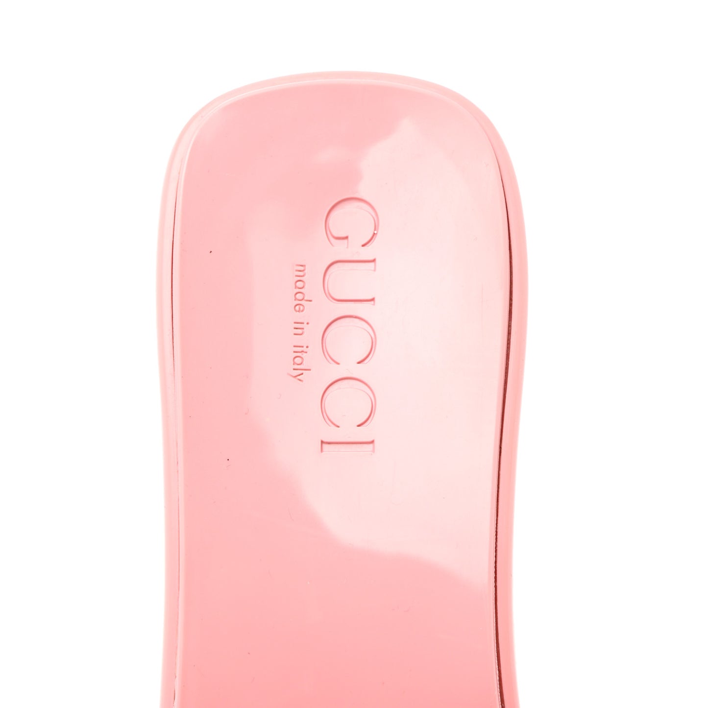 Rubber Gucci Logo Womens Platform 20/60mm Slide Sandals 36 Wild Rose