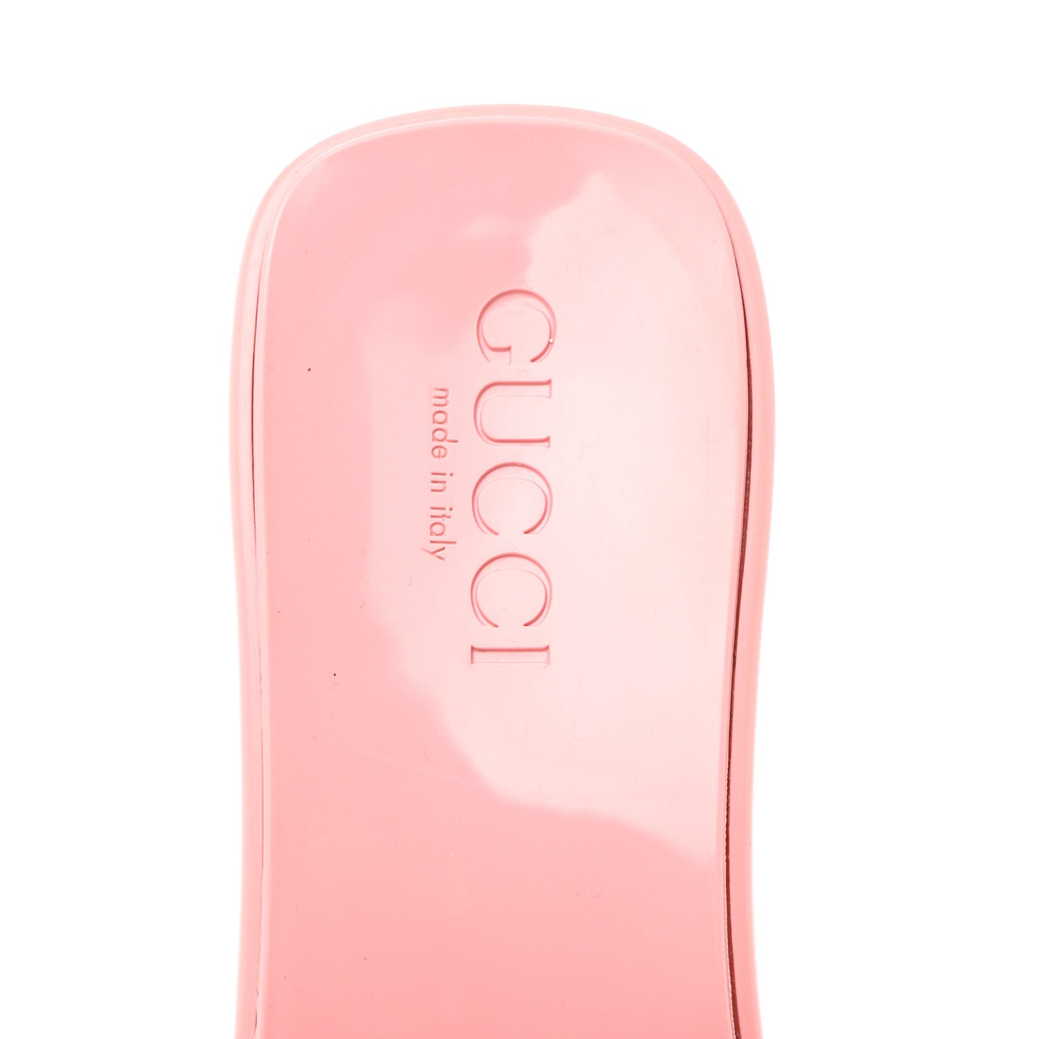 Gucci Rubber Gucci Logo Womens Platform 20/60mm Slide Sandals 36 Wild Rose 6 of 8