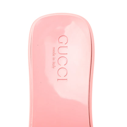 Gucci Rubber Gucci Logo Womens Platform 20/60mm Slide Sandals 36 Wild Rose 6 of 8