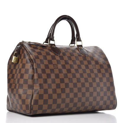 Louis Vuitton Damier Ebene Speedy 35 3 of 18