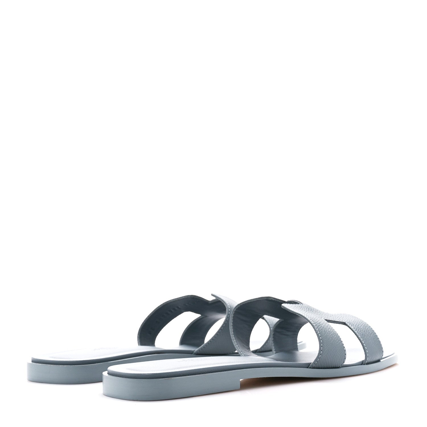 Hermes Epsom Oran Sandals 40 Gris Antarctique 4 of 8