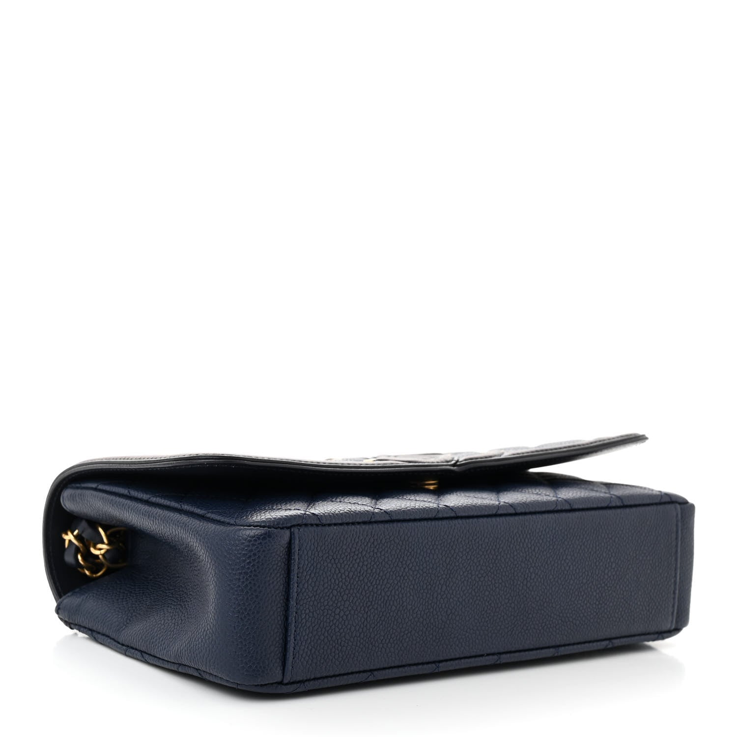 Chanel Caviar Quilted Medium CC Filigree Flap Navy Black 4 of 10