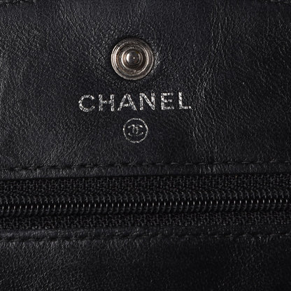 Chanel Caviar Timeless CC Wallet On Chain WOC Black 6 of 9