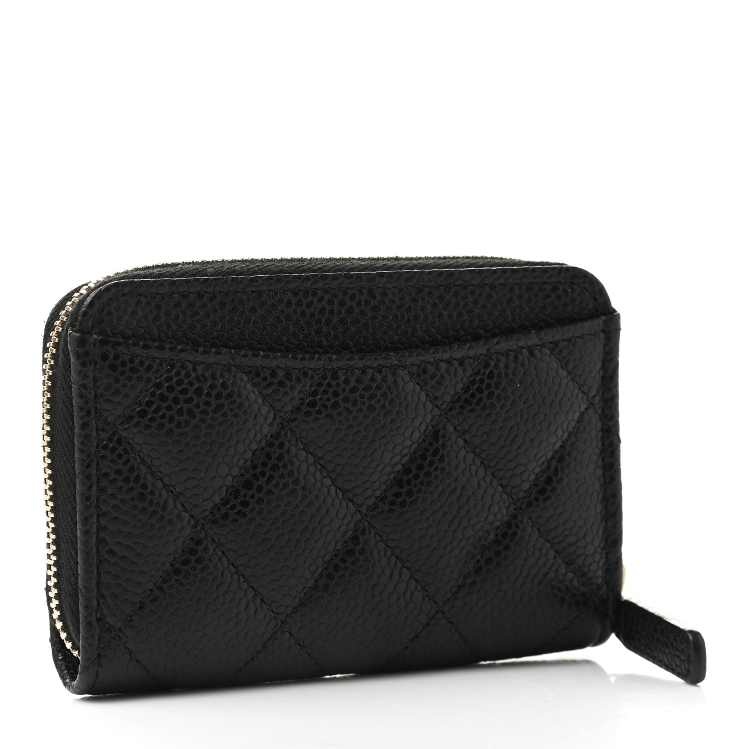 Chanel Caviar Quilted Classic Zipped Coin Purse Black 3 of 8