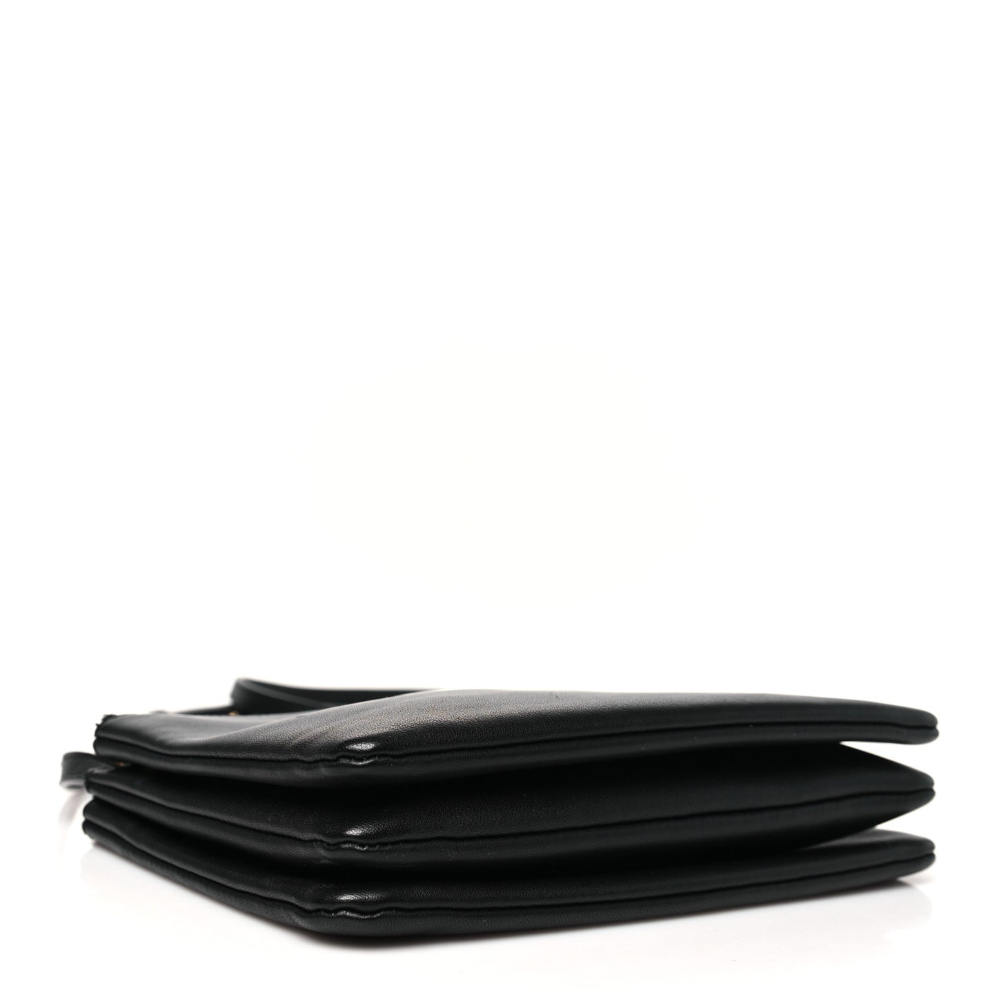 Lambskin Small Trio Crossbody Bag Black