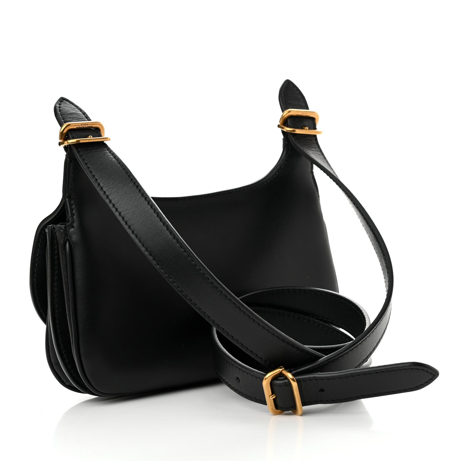 Saint Laurent Smooth Calfskin Small Charlie Shoulder Bag Black 2 of 11
