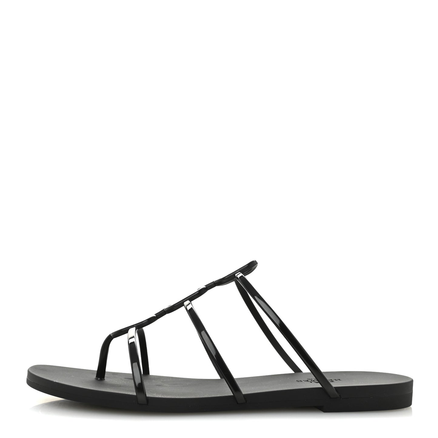 Rubber Womens Mykonos Sandals 38 Black