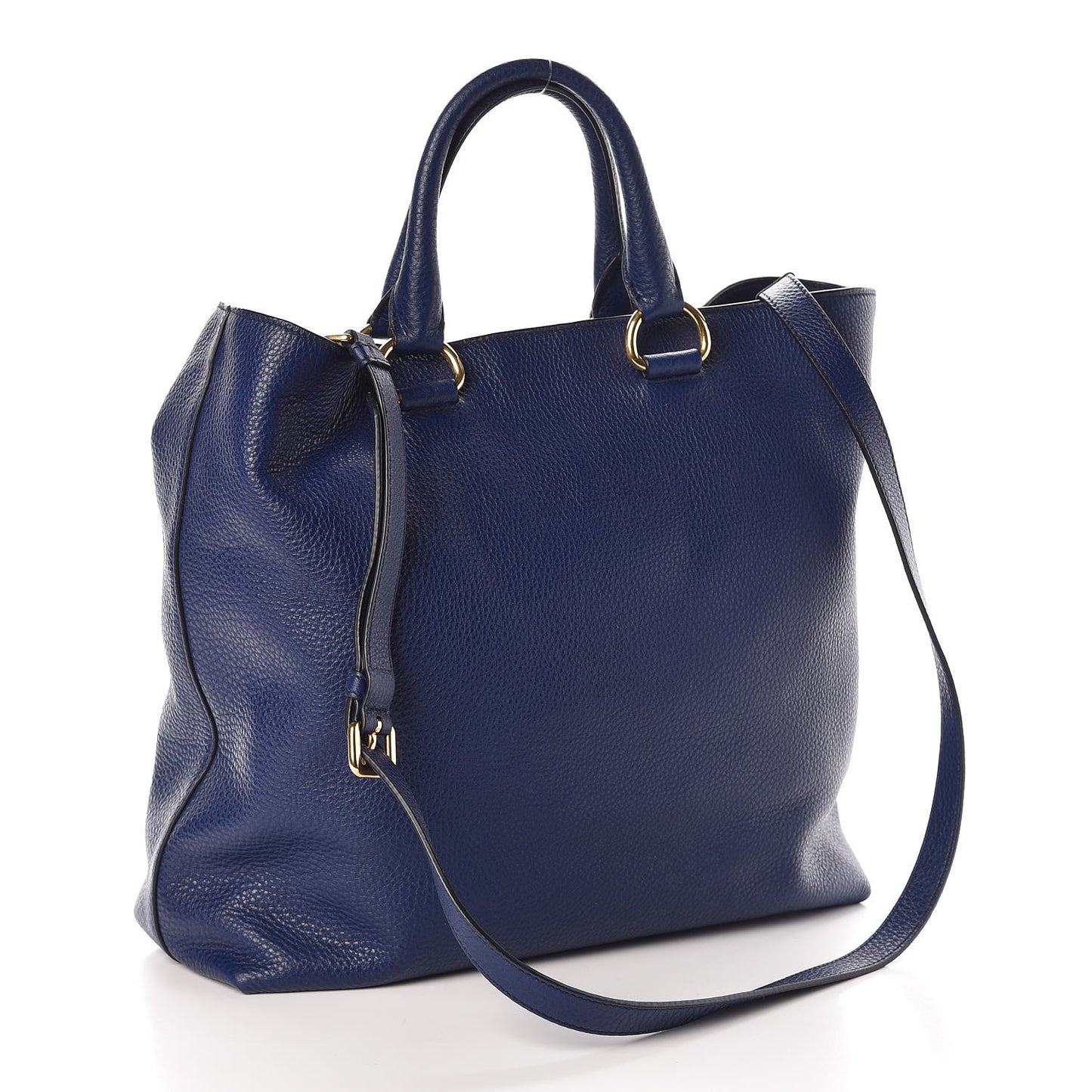 Vitello Daino Shopping Tote Inchiostro