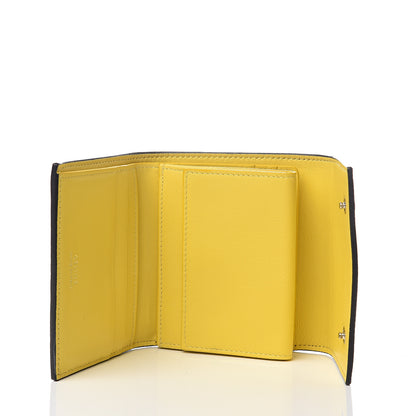 Celine Drummed Calfskin Small Multifunction Folded Wallet Black 4 of 5