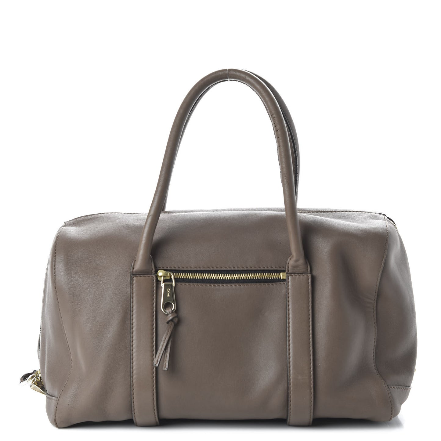 Lambskin Large Madeleine Duffel Smoke