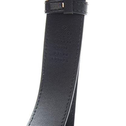 Gucci Calfskin Matelasse GG Marmont Belt Bag 85 34 Black 11 of 12