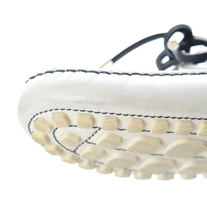 Louis Vuitton Calfskin Rubber Mens Americas Cup Marine Boat Shoe 7 White 19 of 23