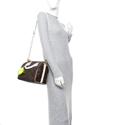 Louis Vuitton Monogram LV Match Speedy Bandouliere 25 White 2 of 9