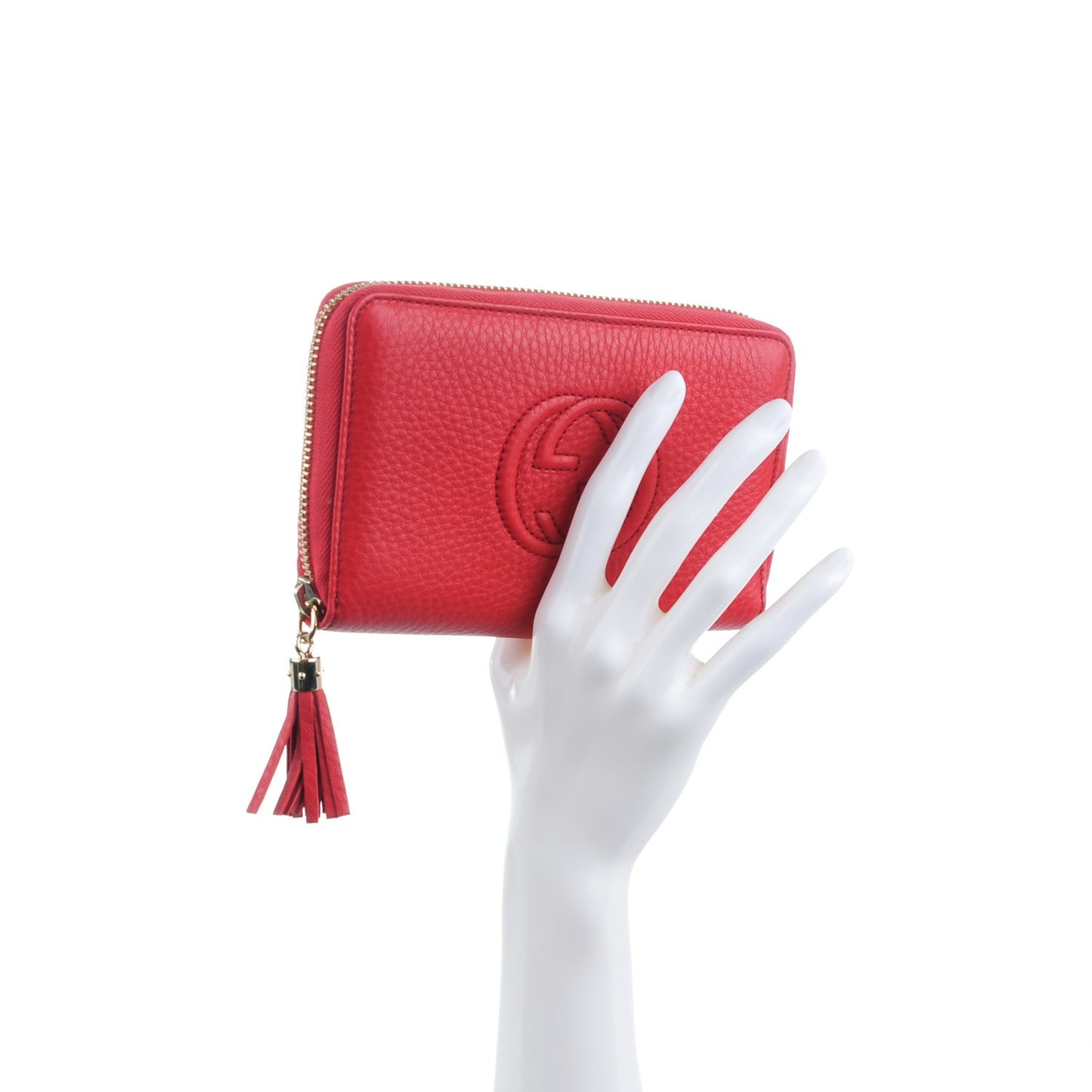 Calfskin Medium Soho Zip Around Wallet Tabasco Red