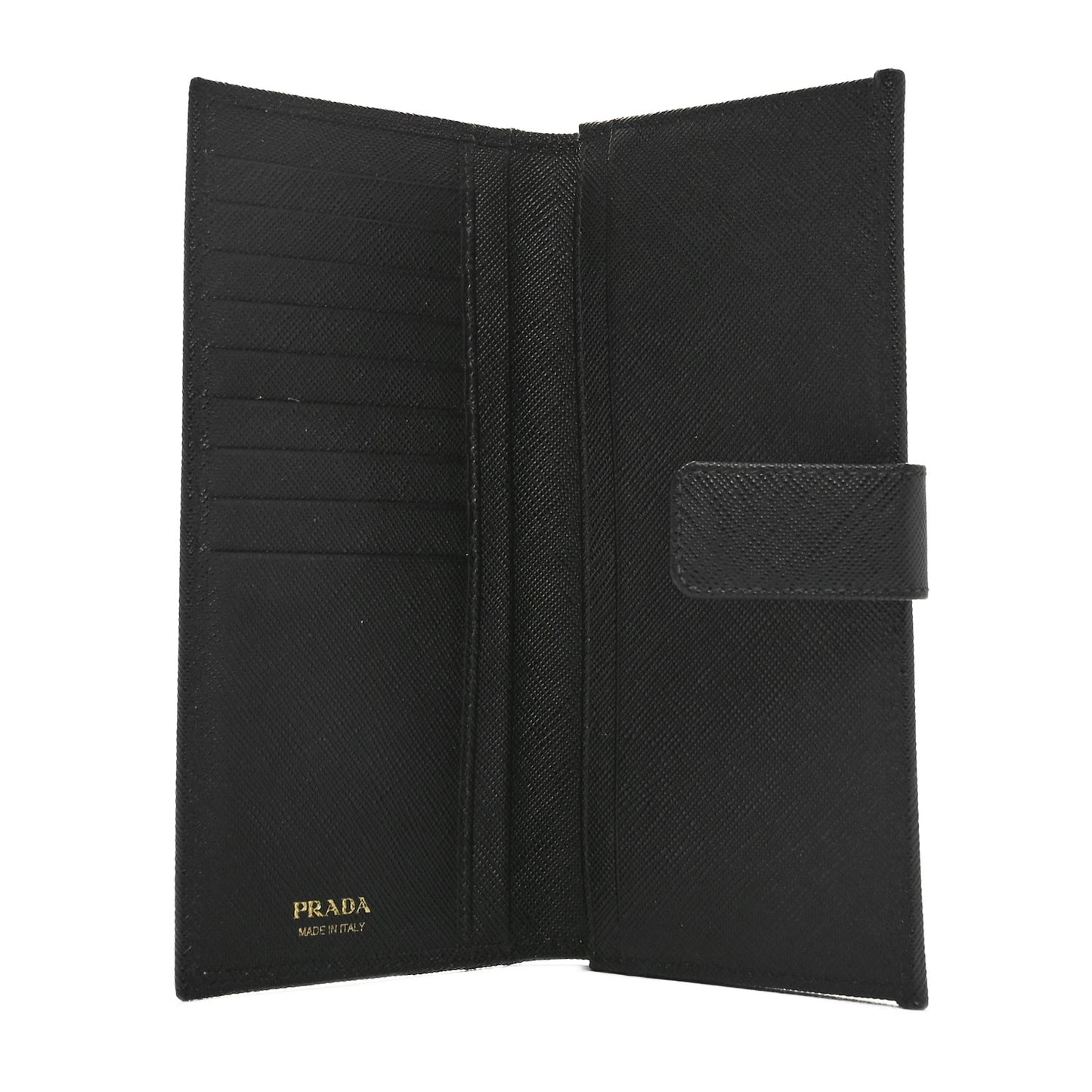 Saffiano Metal Large Wallet Black