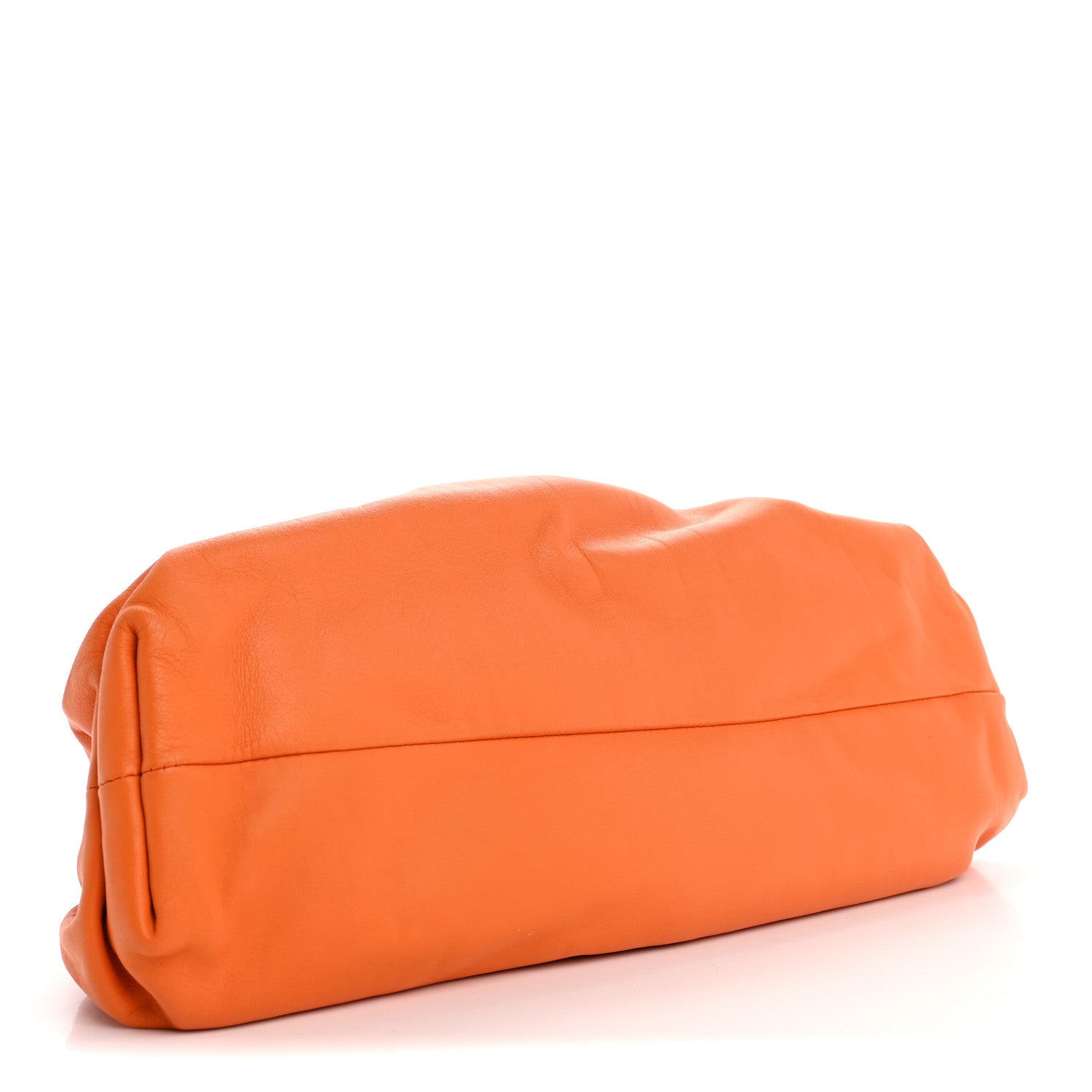 Bottega Veneta Smooth Butter Calf The Pouch Oversized Clutch Burnt Orange 4 of 13